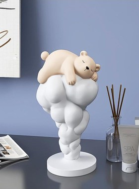 熊摆件客b厅家居软装饰品玄关餐厅电视柜酒柜桌面乔迁新居生日礼