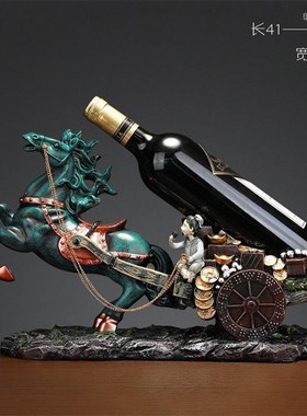 客厅酒柜装饰品欧式红酒架摆件家用现代J简约酒架北欧风创意小摆