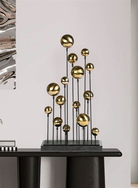 现代轻奢金色g气球群雕塑家居饰品客厅书房桌面玄关装饰样板房摆