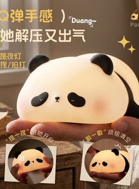 可爱熊猫小夜灯护眼礼物