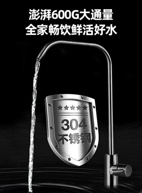 家用净水器无桶集成水路600G反渗透净水器纯水机家用微废水净水机