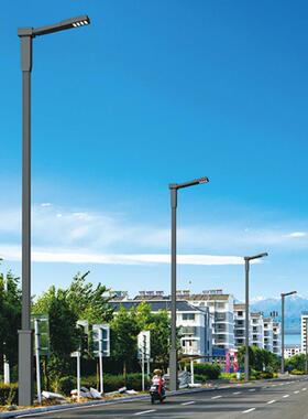 led路灯新农村城市道路照明灯带12米金属高杆灯庭院投光灯