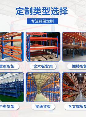 重型仓储货架仓库托盘承重高位货架加厚横梁货架工业五金重型货架