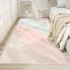 Japanese bedroom bedside blanket girl pink long gradient dopamine floor mat girl child master bedroom room carpet