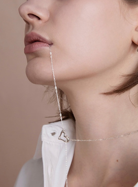 Soierie norme heart frame necklace爱心框项链饰品小众设计礼物