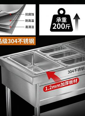 快餐保温台商用台式电加热汤池售打菜饭食堂热菜不锈钢快餐车小型