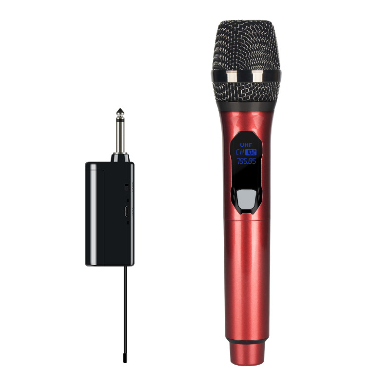 专业无线话筒万能通用麦克风U段一拖二音响功放K歌卡拉OK家用唱歌 - 图3