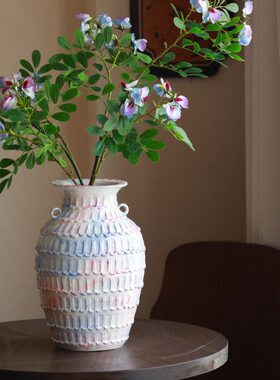 镧林新中式陶瓷花瓶客厅玄关插花民宿酒店高级感桌面水培花瓶知薇