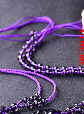 2024年紫水晶阿弥守护神 属猪狗本命佛男女款聚财平安项坠