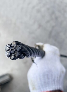 光面起重油性钢芯钢丝绳吊起重6股37丝+IWRC吊车吊装用油丝绳拖车
