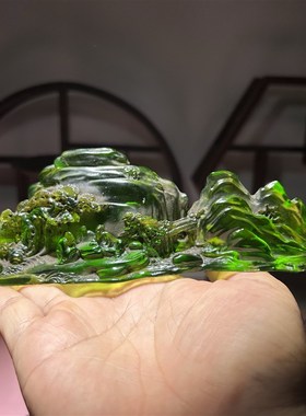 古董古法a琉璃笔搁书法毛笔笔架创意笔山笔托文房用品禅意摆件礼