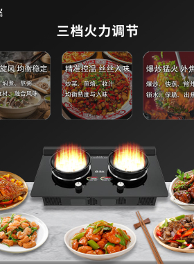 华火2026新款双灶电火灶台