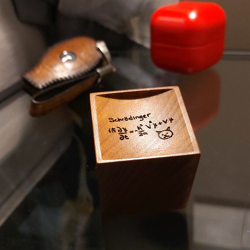 金丝楠扩香木精油香薰薛定谔方程扩香器车载家用随身木质香薰摆件 - 图1