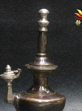 净水瓶全铜青铜供贲巴壶文贲巴壶尼泊尔手工摆件净水壶宝瓶居家