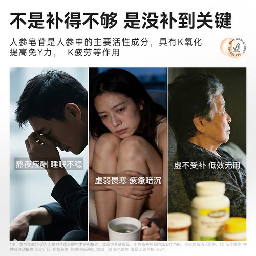 至上元气人参饮稀有皂苷参萃续航饮 女士滋补养身 熬夜加班礼盒 - 图3