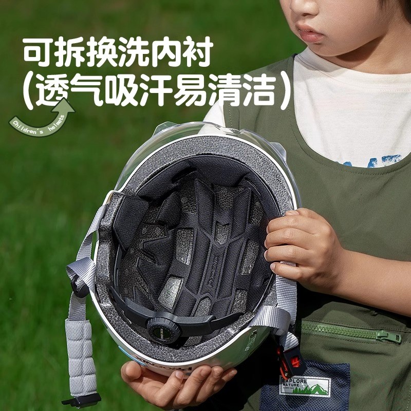 凤凰3C认证儿童头盔3到12岁电动摩托车四季安全帽男女孩夏季 - 图2