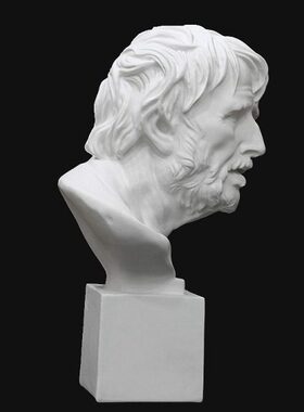 欧式人物海盗摆件塞内卡仿石膏像胸像树脂模型家居装饰品素描教具