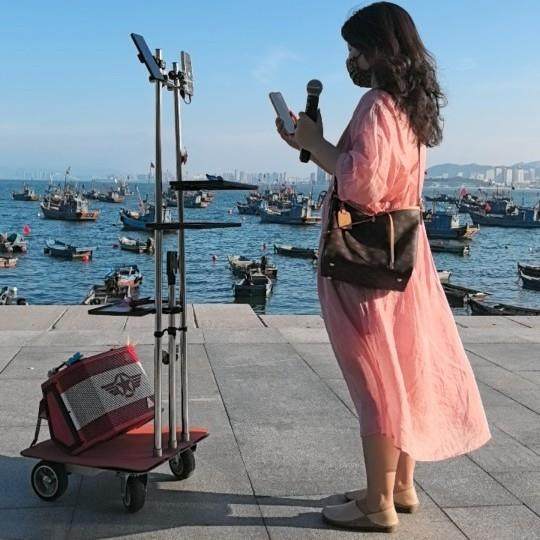 新款自动跟随直播车轻便小型可拆卸户外网红跟随车厂家直销直播车,淘宝优惠券,粉丝福利购,淘宝优惠卷