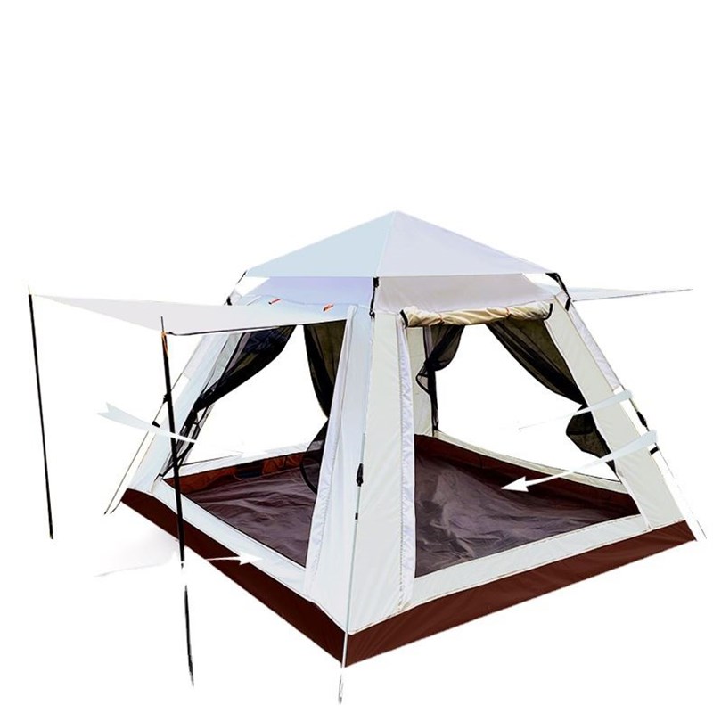 全自动帐篷户外便携式折叠双层免搭建天幕速开春W外露营沙滩帐 - 图3