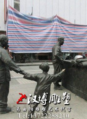 民俗文化雕塑猫婆手擀面雕塑城市小吃街景观玻璃钢铸铜雕塑定制做