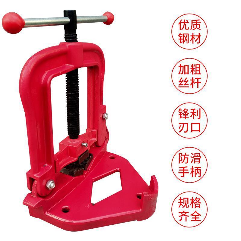 加重型管子台虎钳固定台钳压力钳龙门钳架子平台钳镀锌管道工具钳 - 图0