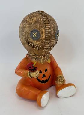 新款TrickorTreat别惹小孩万圣节南瓜人玩偶Sam山姆公仔