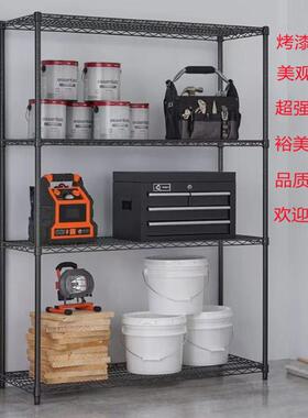 工厂出口物料线网架高承重镀铬车间仓库工业用货架NFS喷粉置物架