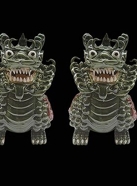 石湾公仔陶瓷麒麟摆件家居招财礼品客厅户外室内庭院房顶阳台摆设