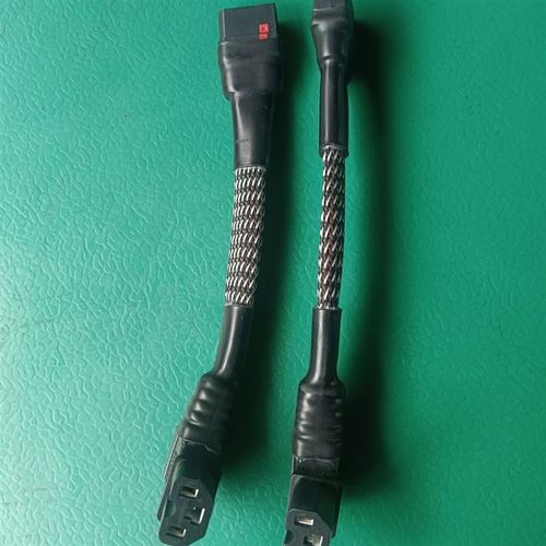 10平方电动车品字插头弯头转qs8E-s加粗耐高温电源转换线连接线 - 图3