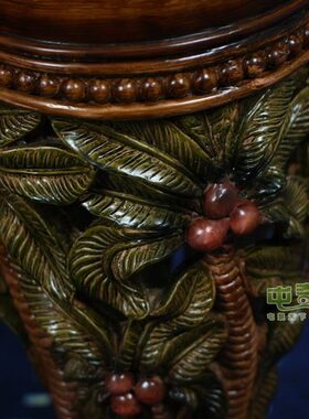 丽盛/欧式复古风格/家居装饰树脂罗马柱/花盆架