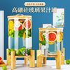 High temperature-resistant glass wine bottle with faucet, self-service commercial beverage barrel, cold fruit juice can, Coke beer barrel container