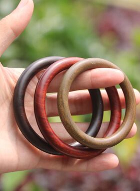 檀香木子手环女士实木小叶紫檀绿复古檀手镯饰品手镯木简约民族风