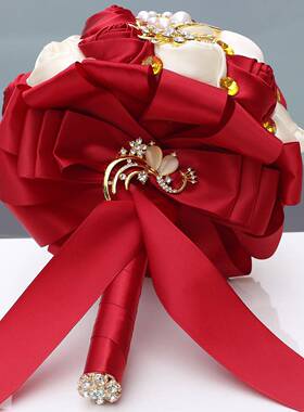 15cm-30cm手捧花婚礼欧美金钻手捧花新品金水钻花束W227Q