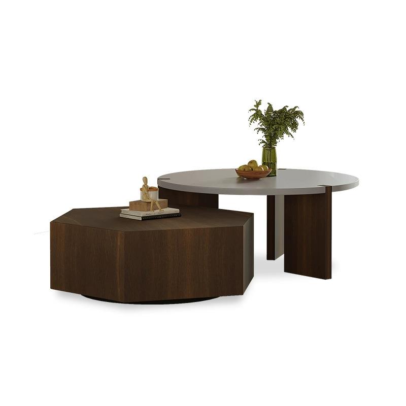 现代简约家用客厅北欧网红轻奢大小茶几边几组合设计师圆形小户型 - 图3