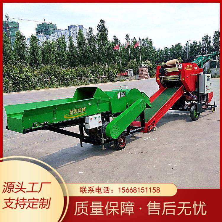 黄储秸秆打捆包膜机青贮料打捆包膜一体机饲料牧草圆捆包膜机,淘宝优惠券,粉丝福利购,淘宝优惠卷