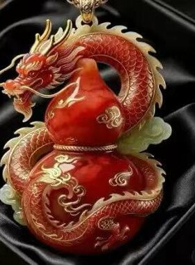 国风项链黑龙水运葫芦纳福吉祥
