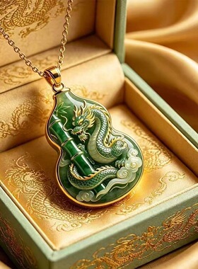 国风龙纹葫芦钥匙挂件扣吊坠饰品