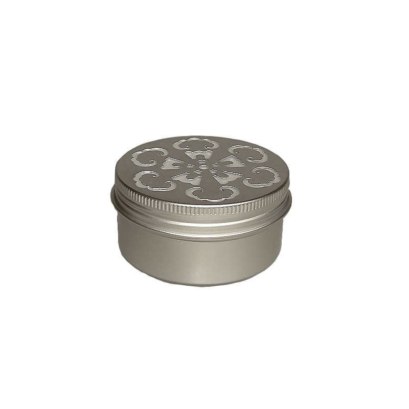 4个80g螺纹镂空铝盒 香珠香熏蜡E烛罐净化膏镂空香薰香粉香膏盒,淘宝优惠券,粉丝福利购,淘宝优惠卷