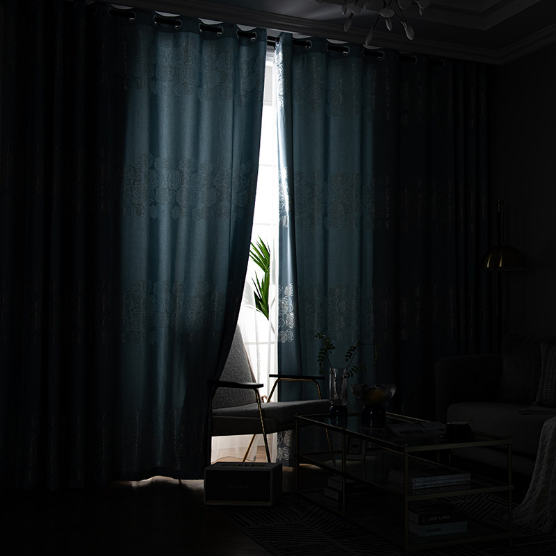 2020年新款i窗帘北欧简约现代客厅卧室挂钩打孔提花遮光窗帘定制,淘宝优惠券,粉丝福利购,淘宝优惠卷
