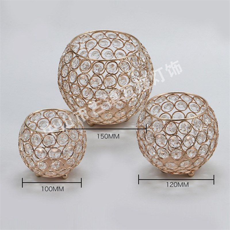 开口球笔筒欧式家居样板房装饰收纳筒创意金属工艺品摆件浪漫烛台,淘宝优惠券,粉丝福利购,淘宝优惠卷