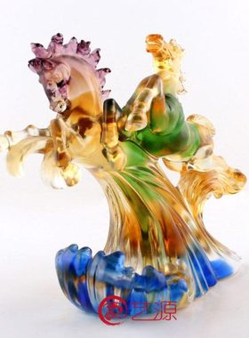 琉璃马摆件和谐共赢马到成功送领导礼物 男高端 商务馈赠实用礼品