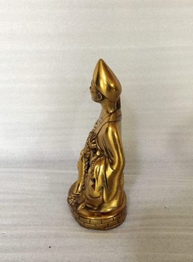 飞龙济公活佛纯铜像摆件家居李修缘道济工艺品降龙罗汉摆件