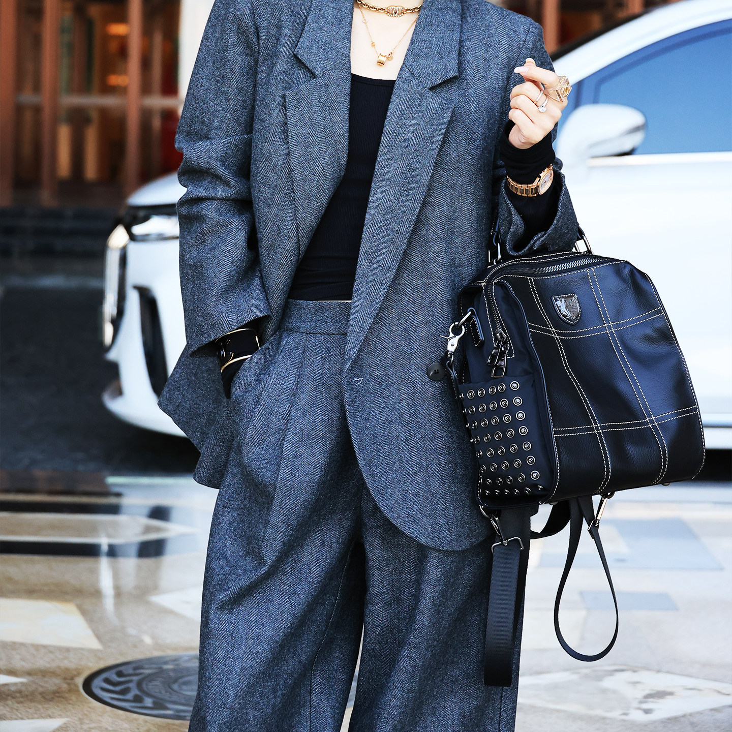 醉牛双肩包女头层牛皮轻便通勤背包大容量旅行单肩斜挎包2026新款,淘宝优惠券,粉丝福利购,淘宝优惠卷