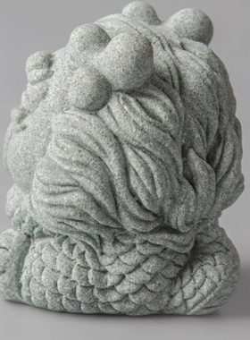 青砂石暴富麒麟中式茶宠桌面摆件装饰送礼鱼缸假山造景茶宠摆件