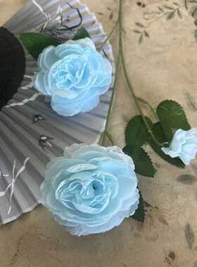 3头洋牡丹婚庆仿真花材路引插花背景墙装饰假花外景摆设人造花