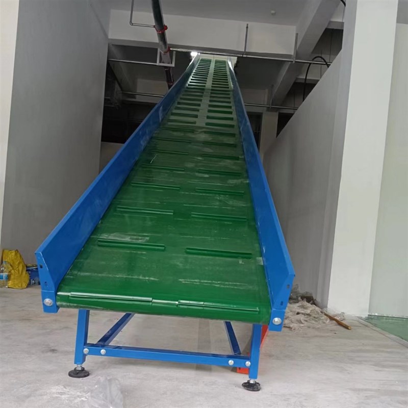 楼梯爬坡a防滑皮带输送机工业仓储物流装卸大倾角可移动传送带设 - 图0
