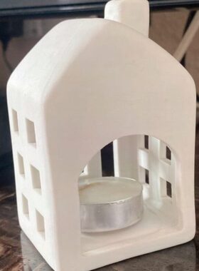 窝桌面摆件房子仓鼠躲避屋房屋创意小夜灯小宠物陶瓷简约手工小鱼