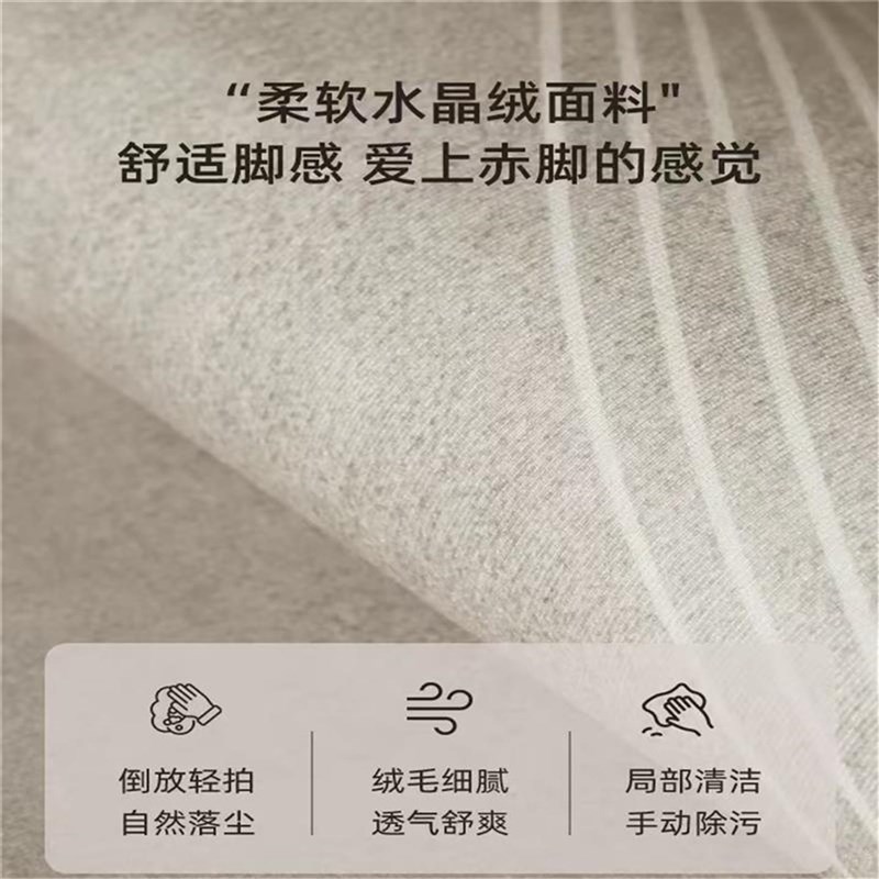 2025新款电脑转椅地垫书房学习桌滑轮座椅垫子卧室床边梳妆台地毯 - 图1