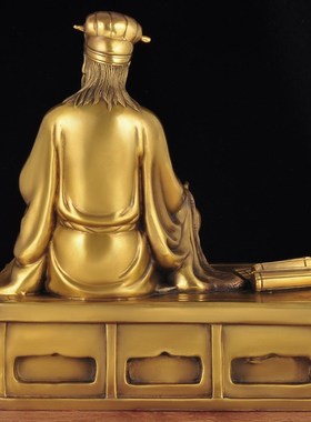 铜孔明摆件诸葛亮家居客厅玄关公司办公室老板桌开业Y礼品工艺品