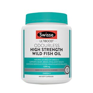 晚八点Swisse斯维诗1500mg高浓度鱼油400粒